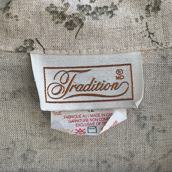 Floral Cream and Green Blazer Vintage - Picture 4 of 7